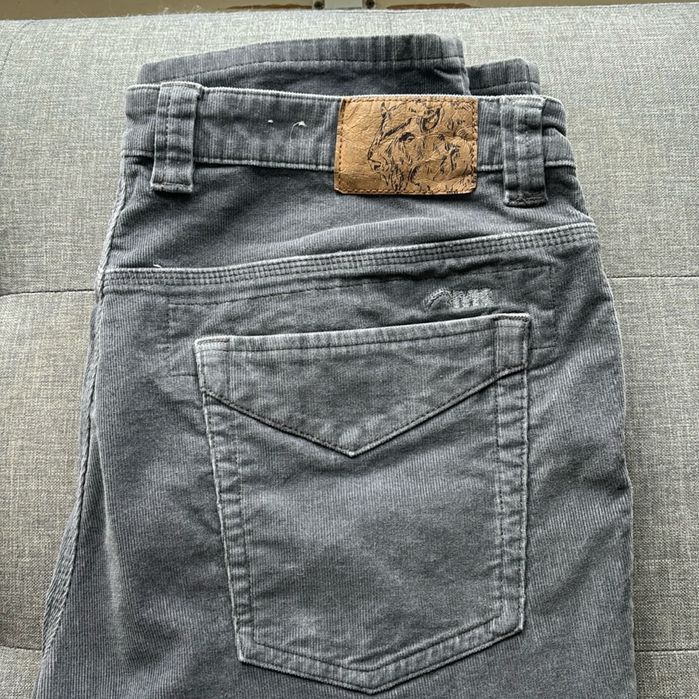 Men’s Mountain Khaki Corduroy Pants - 36-30 - Slim Tailored Fit